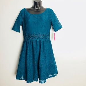 Xhilaration teal dress size medium